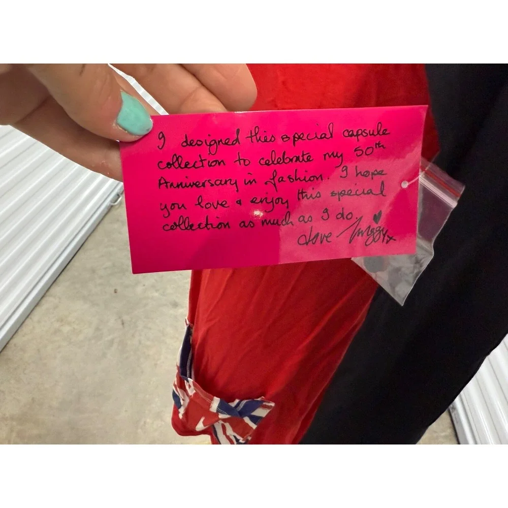 Twiggy London Union Jack Cardigan SZ SMALL‎ S SMALL MEDIUM NWTS RARE FIND